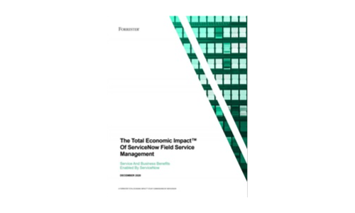 De Total Economic Impact â„¢ van ServiceNow Field Service Management